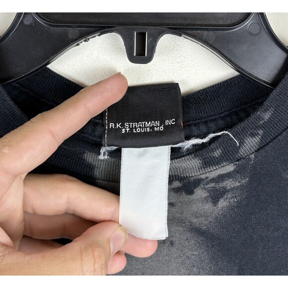 Vintage Y2K Harley Davidson Big Skulls Graphic T - Shirt / Black/Faded / Large - Picture 8 of 9